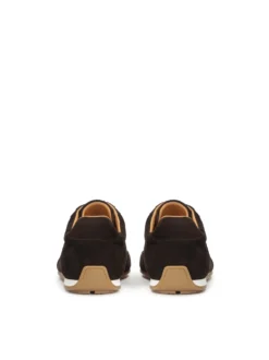 Zamszowe sneakersy z brązowego zamszu