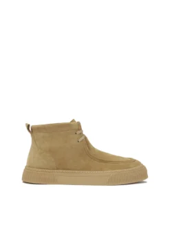 Zamszowe sneakersy z wyższą cholewką